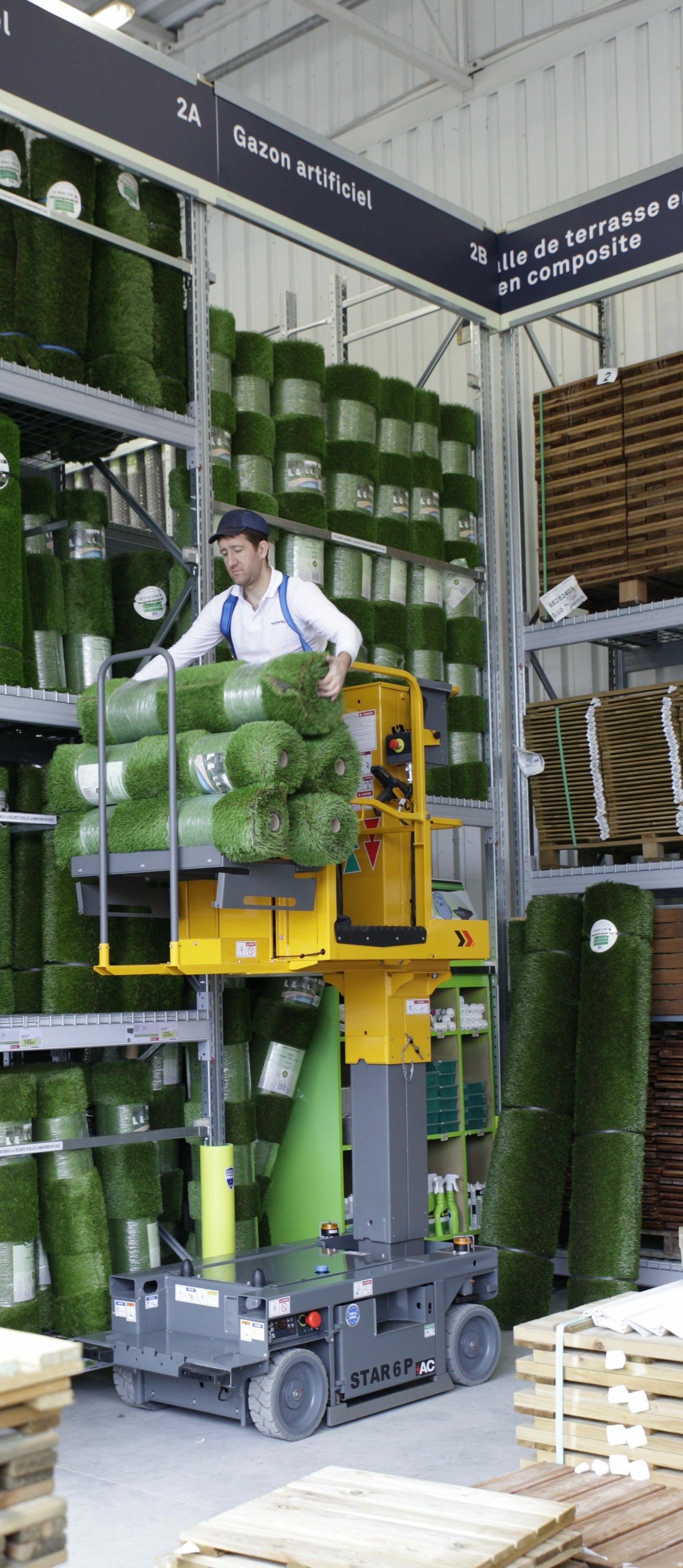 Noleggio piattaforma picking nuova 6 metri