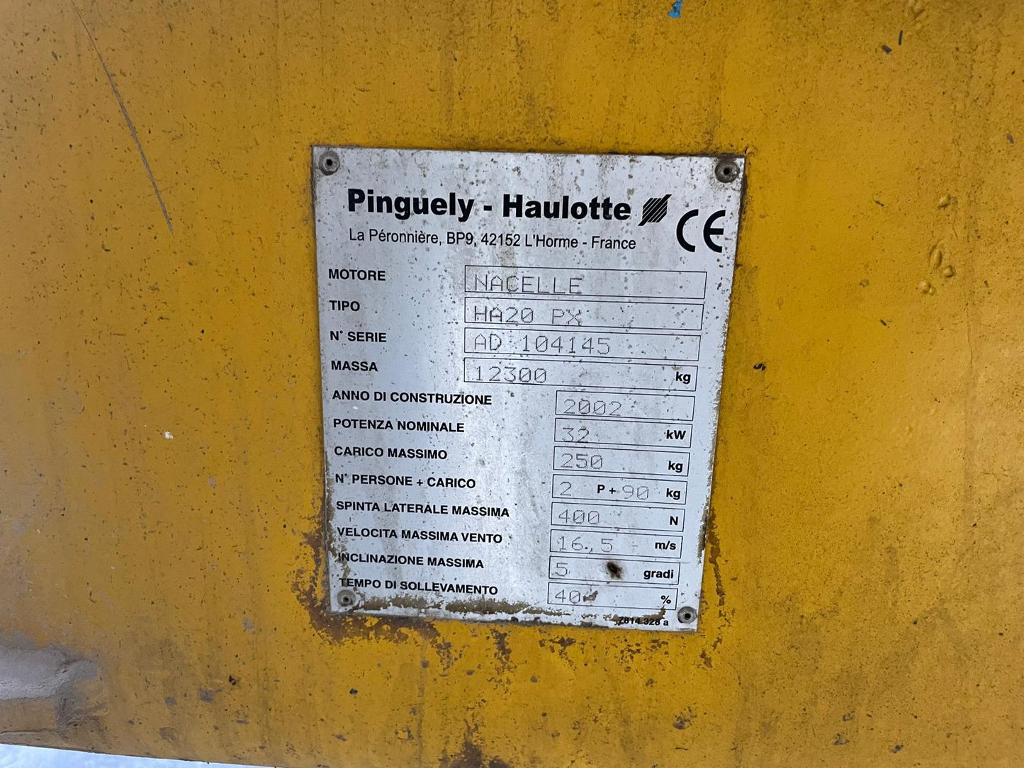 Haulotte ha20px
