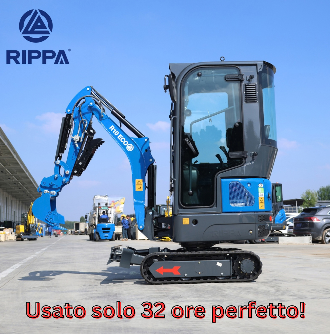 Mini escavatore Rippa R10 cabinato da 10 quintali in vendita