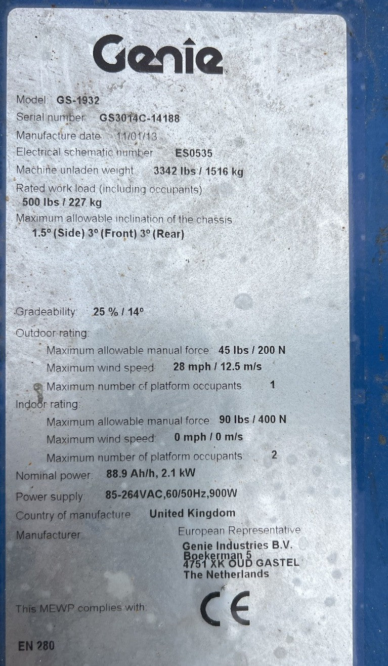 Genie 1932 anno 2013