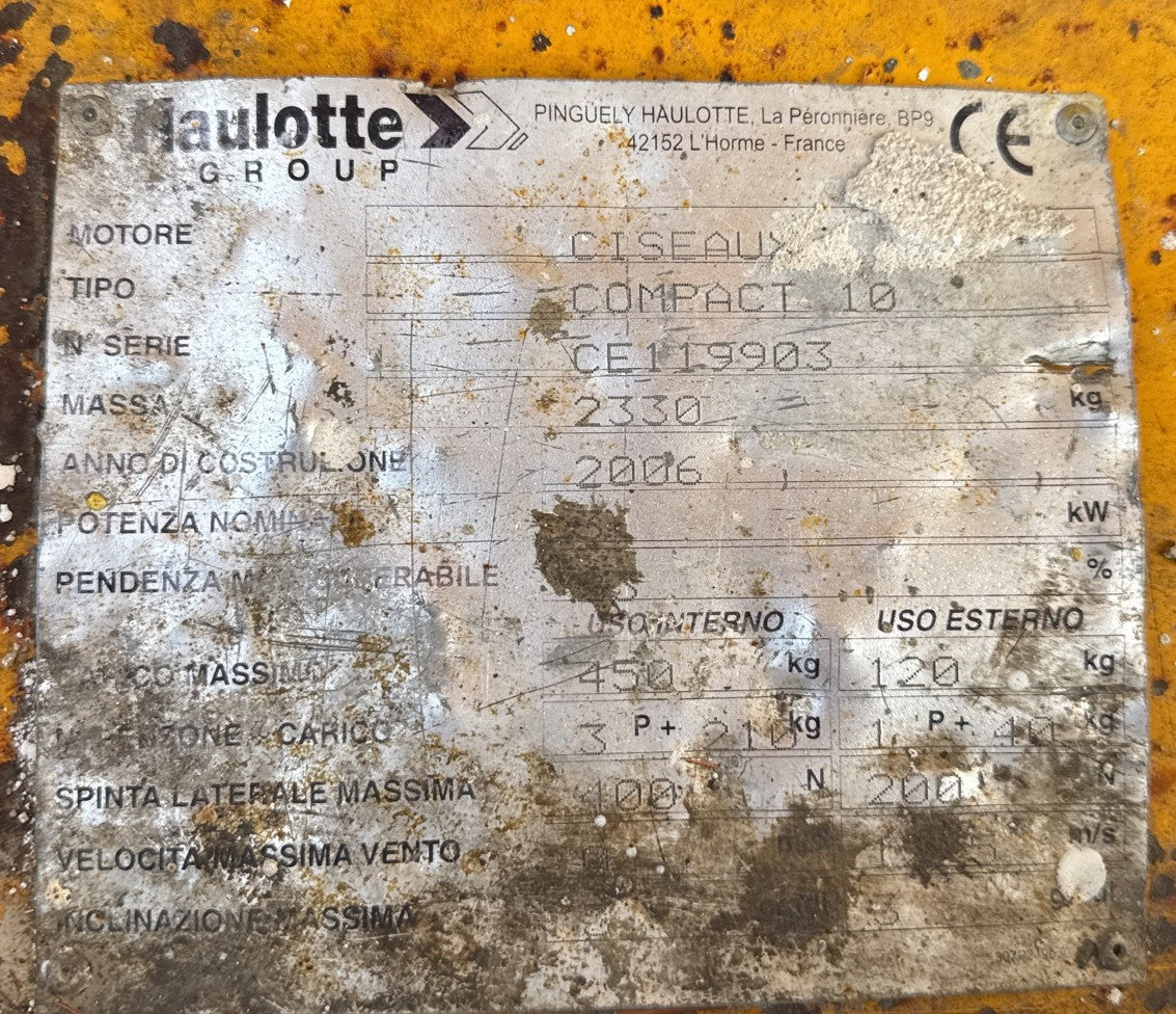 Haulotte Compact 10 2006